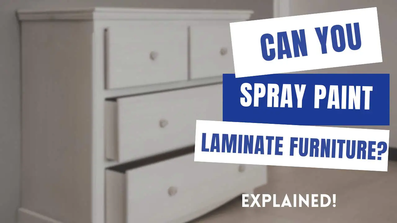 can you spray paint laminate furniture